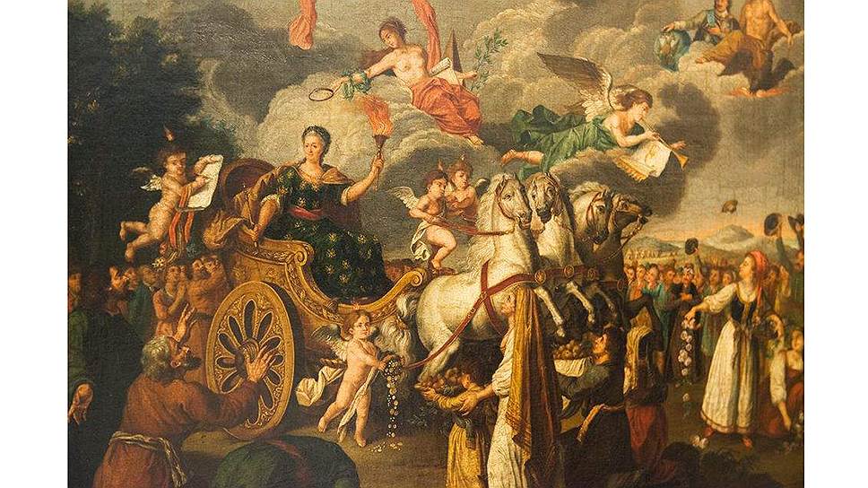 Kateřina byla křesťanskou monarchií a dobrovolně si představovala starobylé triumfální a pohanské pocty