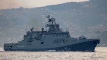 Fregata „Admirál Grigorovič,“ připojil se ke skupině námořnictva v Sýrii