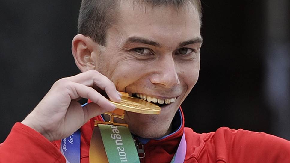 Ruský sportovec (závod chůze) Sergej Bakulin 