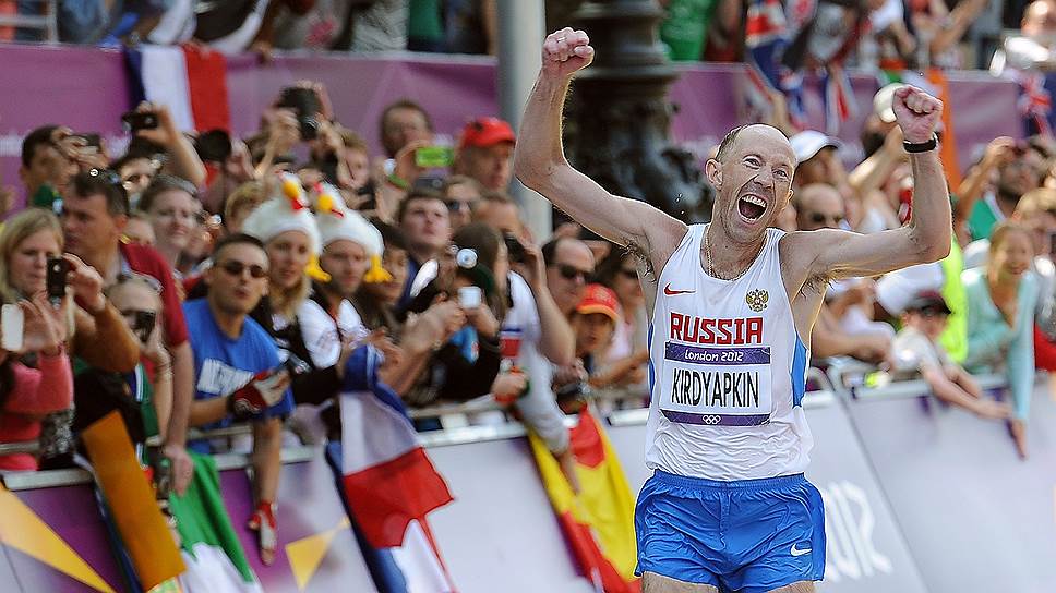 Ruský sportovec (závod chůze) Sergej Kirďjapkin 