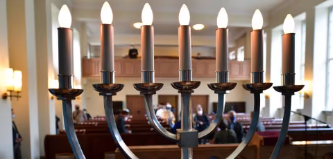 Chanukový svicen synagoga Erfurt
